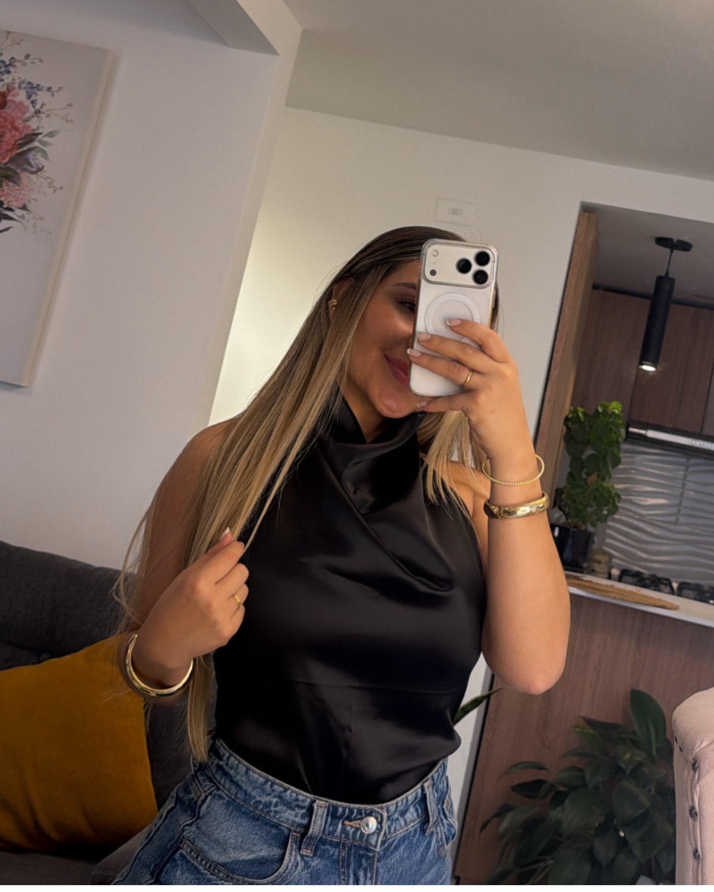 BLUSA SATIN