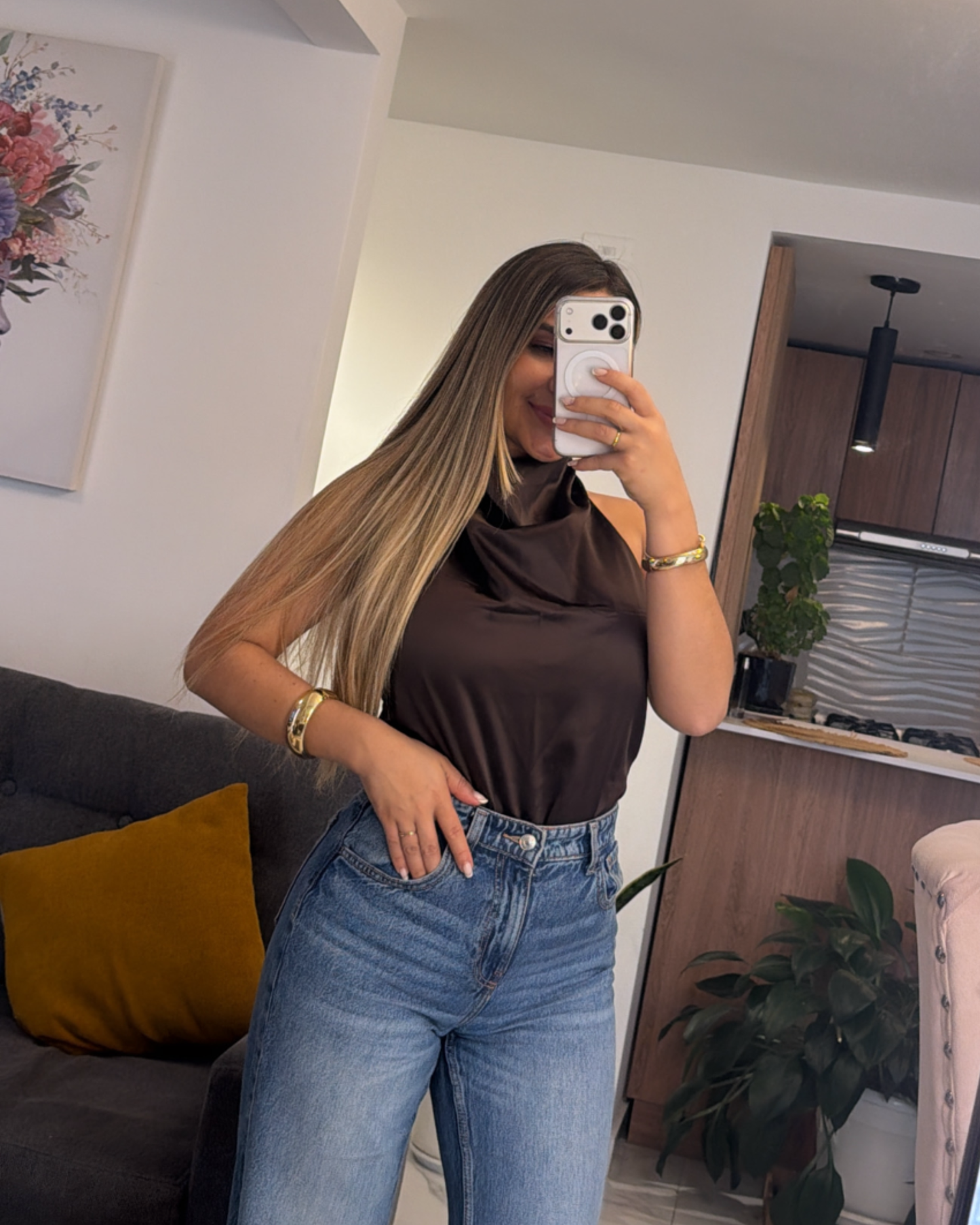 BLUSA SATIN